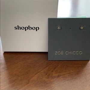 Zoë Chicco 14 kt gold tiny star studs.